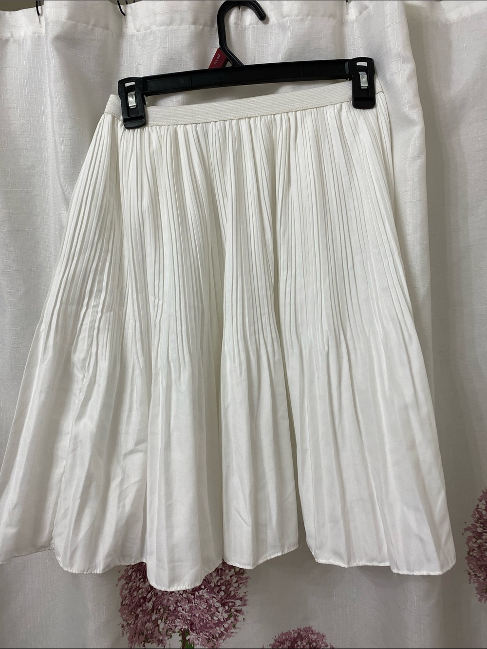White Pleated Circle Skirt - Elegant Women’s Skater Style